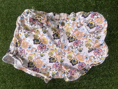 Zara Kids Shorts Girls 11 - 12 Multi-Color Floral Pockets - Picture 1 of 7