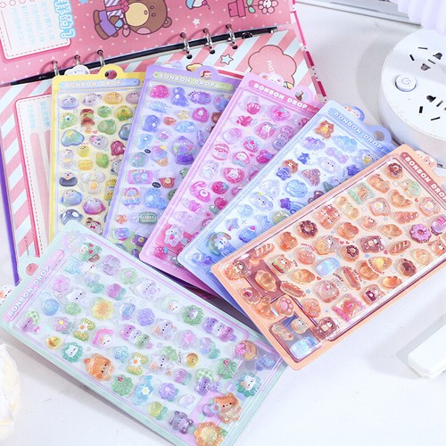 Kawaii 3D Relief Stickers Cute Cartoon Stickers DIY Phone Luggage Laptop Sti _in - Picture 2 of 17