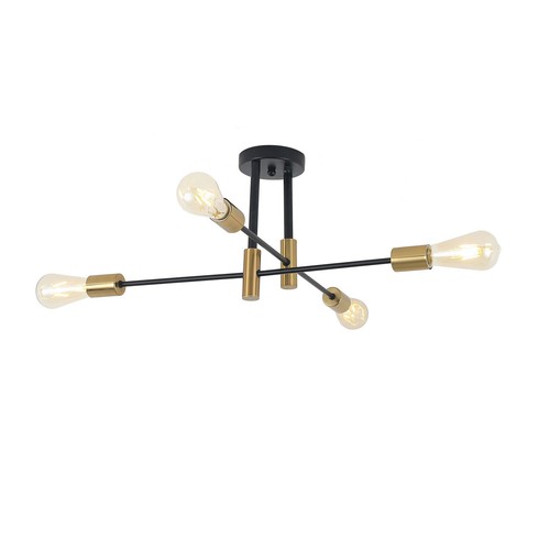 Sputnik Chandelier 4-light Modern Pendant Lighting Ceiling Hanging Light Fixture - Picture 7 of 12