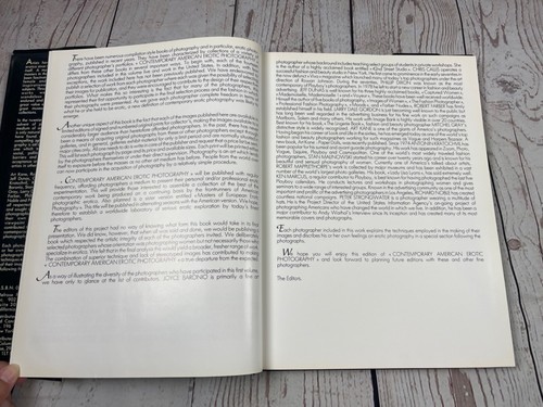 CONTEMPORARY AMERICAN EROTIC PHOTOGRAPHY HARDCOVER 1984 Melrose - Bild 5 von 24