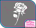 Rose C Flower Pretty Sticker Vinyl Car Wall Art Room Decor Window Decal Shabby