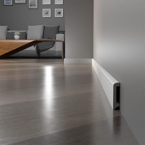 Sockelleiste Weiß 7,5 x 1,4 cm LCL-01 Fußleiste Modern Wasserfest 1 Meter lang - Bild 7 von 8