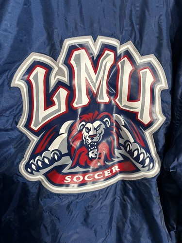 Rare LMU Lions Soccer Team Parka Jacket Sideline Coach Size Small Vintage - Picture 2 of 10