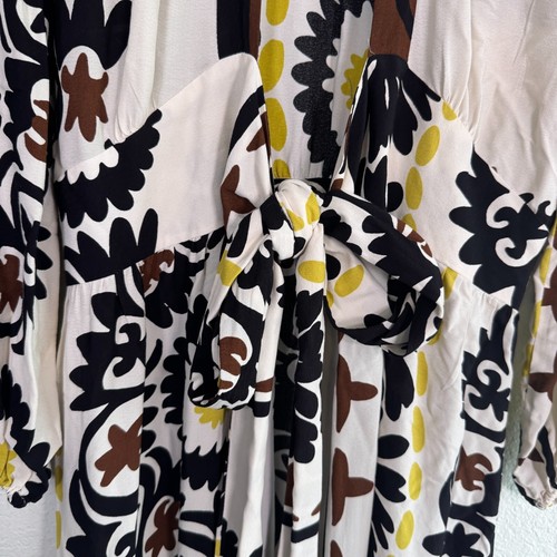 Zara Wickelkleid Damen klein bedruckt Maxi Kimono Boho Resort Cruise Blogger Favorit - Bild 5 von 15