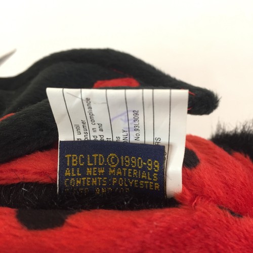 New Boyds Bears Ladybug Bear 91775 Plush Stuffed 9" Black Red Lady B Bug Jointed - Picture 10 of 13