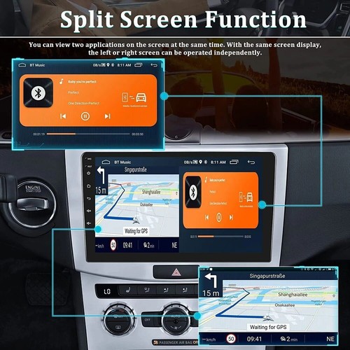 10,1" Doppel 2 DIN Android 13 Touchscreen Autoradio Radio GPS WIFI BT Carplay - Bild 5 von 26