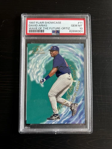 David Arias Ortiz 1997 Flair Showcase Wave Of The Future #11 Rookie PSA 10 New