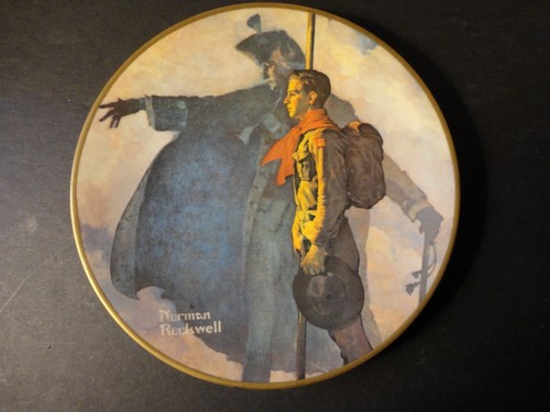 Norman Rockwell Scouting Plate, "A Scout is Loyal" numbered plate