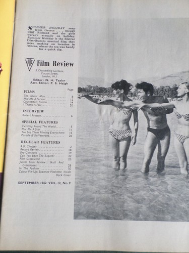 ABC FILM REVIEW UK MOVIE MAGAZINE SEPT 1962- ROBERT PRESTON - ANNE BAXTER - Picture 3 of 12