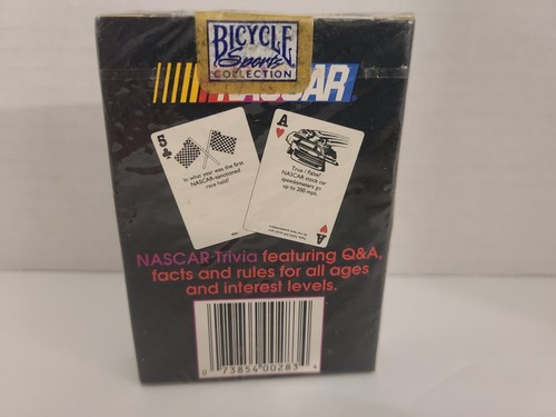 Vintage NASCAR Trivia Bicycle Sports Collection Playing Cards SEALED NEW - Picture 4 of 4