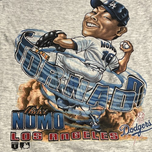Vintage 90’s Hideo Nomo T-Shirt Boys 14-16 MLB Baseball Salem Sportswear Single - Picture 8 of 11