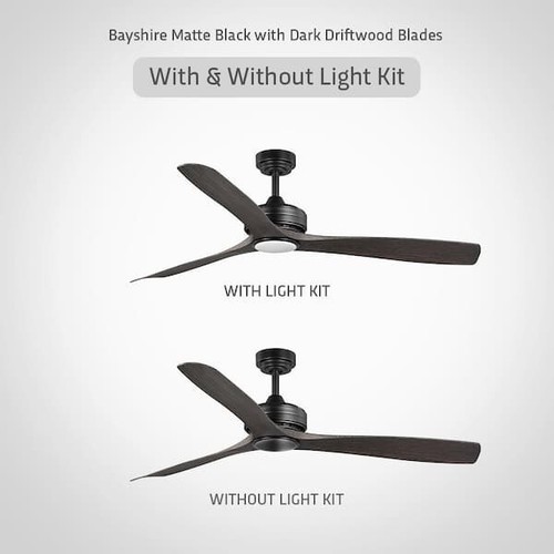 HOME DECORATORS 60" MATTE BLACK INDOOR OUTDOOR CEILING FAN REMOTE LED LIGHT - Picture 18 of 24