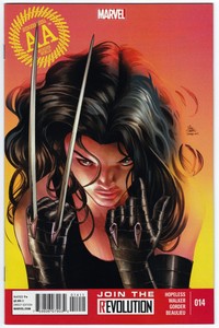AVENGERS-ARENA-14-Deodato-X-23-Frank-Miller-Wolverine-Homage-Cover