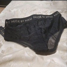 Nude By Nikki Black Signature Mesh Panties