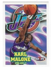 KARL MALONE 1997-98 NBA Hoops Basketball # 150 Utah Jazz HOF NM - MT
