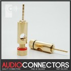 2 x Hi-Fi 2mm Audio Pin Connector / Adaptor - Banana Plug, Spade, Cable (PJ1)