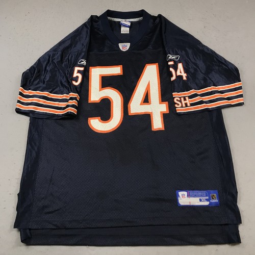 Chicago Bears Jersey Mens XL Blue Orange Reebok On Field Brian Urlacher #54 Logo