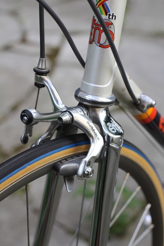 Eddy Merckx 10th Anniversary / Shimano Dura Ace / 58 cm / White / Corsa Extra - Bild 14 von 24