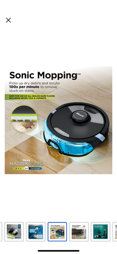 Shark - Matrix Plus 2-in-1 Robot Vacuum & Mop with Sonic Mopping - Picture 9 of 18