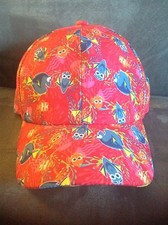 DISNEY PIXAR FINDING DORY GIRLS KID'S BASEBALL CAP HAT RED - NEW WITH TAGS