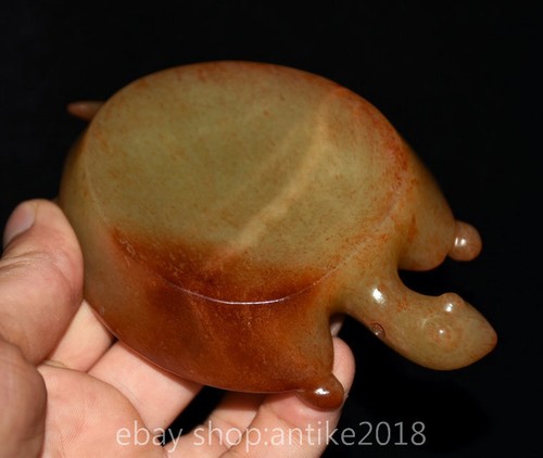 Cendrier ventes exceptionnelles tortue animal sculpté jade culture Hongshan Chine 4,8