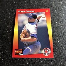 Roger Clemens 1992 Donruss Triple Play Baseball #216 MLB Boston Red Sox Pitcher