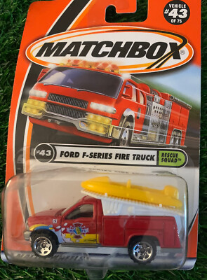2001 Matchbox Ford F-Series Fire Truck #43