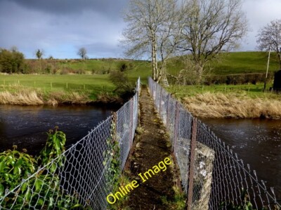 Foto 6x4 Fußgängerbrücke, Gammy Blackfort auf dem Weg nach Relaghdooey im September 2014