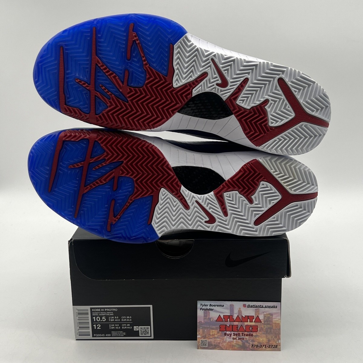 Size 10.5 - Nike Zoom Kobe 4 Protro 2024 Philly Blue Red Size 10.5 - Nike Zoom Kobe 4 Protro 2024 Philly Blue Red