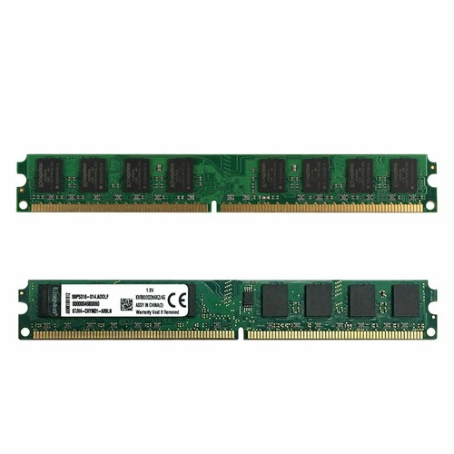 4GB Kit (2x 2GB) KVR800D2N6K2/4G DDR2 800MHz DIMM Desktop Memory For Kingston ZT - Picture 3 of 6