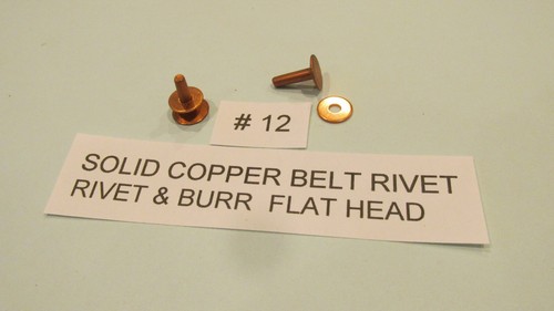 KUPFER GÜRTEL NIETEN & GRATE superstarke Ledernieten MASSIVES KUPFER Größe wählbar - Bild 25 von 101