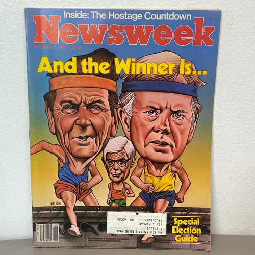 Newsweek Magazine 1980 November 3 And the Winner Is Reagan Carter Election BK20 - Picture 1 of 3