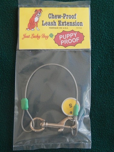 The ORIGINAL Chew-Proof Leash Extension JUST LUCKY DOG Puppy-Proof Leash Saver  - Picture 4 of 6