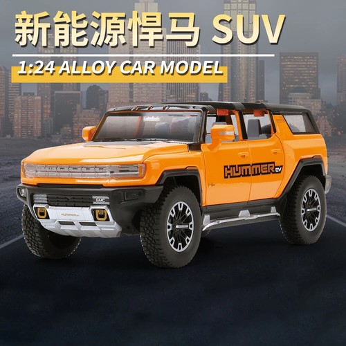 1:24 Hummer EV SUV Off-Road Alloy Car Toy Car Collet Model Car Sound and light - Picture 6 of 32