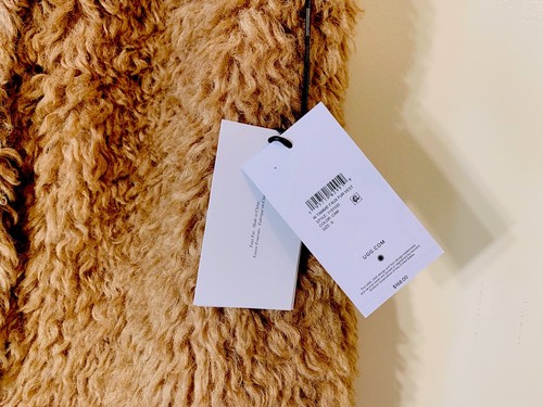 Gilet lungo Ugg Tammie pelliccia sintetica chiusura a scatto davanti marrone cammello nuovo con etichette taglia S $168,00 - Foto 4 di 8