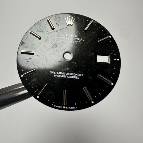 Rolex Datejust Black Damaged Dial 16234 16220 16200 36Mm - Picture 2 of 3