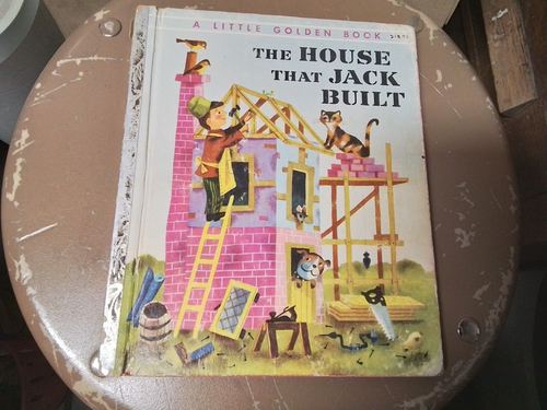 VG 1954 HC Little Golden Book  First Edition The House That Jack Built - Imagen 1 de 10