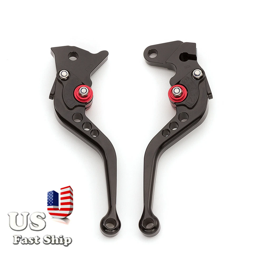 CNC Short Brake Clutch Lever For Yamaha SMAX 155/S-MAX 155 2015-2017 Black - Изображение 4 из 4