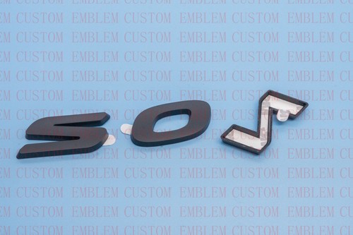 Matte Black Rear SONATA Overlay Emblem Badge For Hyundai Sonata 2020-2022 - Picture 5 of 5