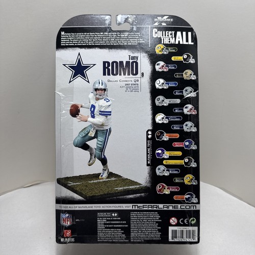 McFarlane NFL 17 - TONY ROMO Dallas Cowboys Action Figure 2008 - Picture 2 of 4
