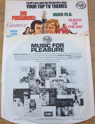 Geoff Love and His Orchestra Play 1972 Your Top TV Themes UK Album LP Record - Picture 4 of 8