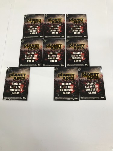 Topps Planet Of The Apes Movie Trading Card Embossed Foil Chase Card 9 Out Of 10 - Picture 3 of 3