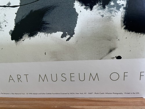 Póster de Adolph Gottlieb del Museo de Arte Moderno de Fort Worth - Imagen 11 de 12