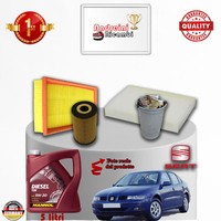Inspektionskit Filter + ÖL Seat Toledo II 1.9 Tdi 96KW 130CV Von 2005-> 2006
