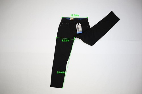 Levi's Big Boys 502 Taper Fit Stretch Performance Black Jeans Youth Boys 10REG - Picture 4 of 13