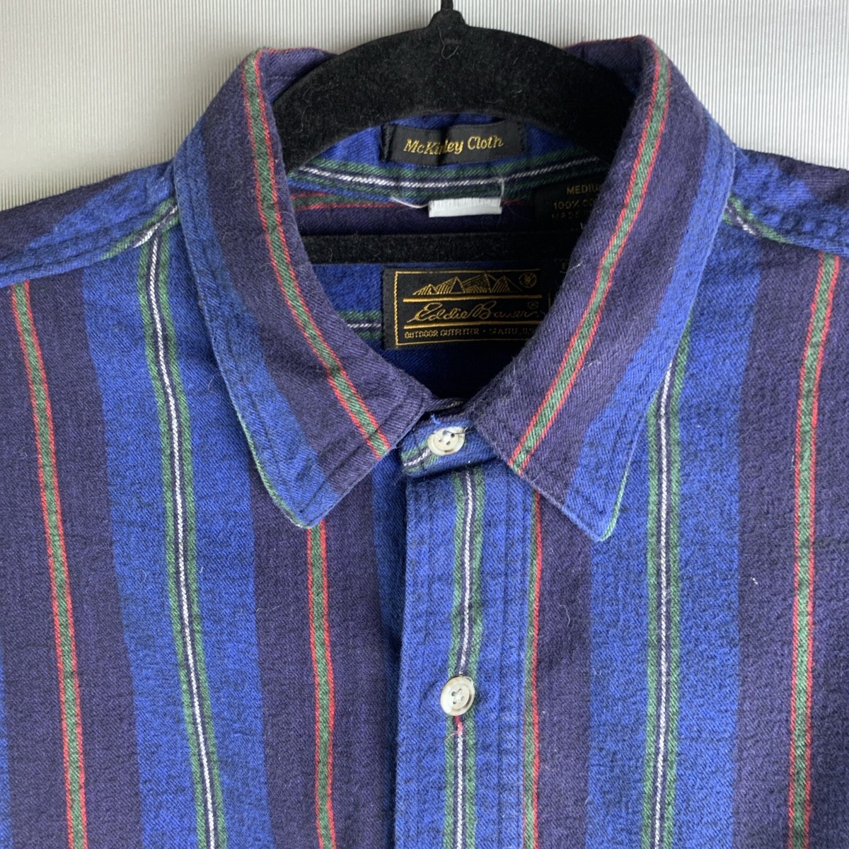 80's VTG Eddie Bauer Shirt McKinley Flannel Men's M USA Work