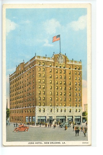 Jung Hotel, New Orleans, Louisiana Postkarte - Bild 1 von 2