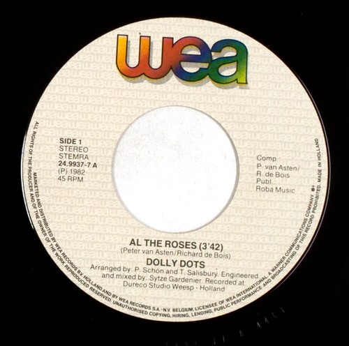 Dolly Dots – All The Roses / I Want To Be With You 7" Vinyl VG G AT493 - Picture 3 of 4