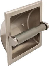 Stone Harbor Hardware 4500-15 Recessed Toilet Paper Holder - Satin Nickel