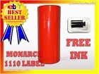 Fluorescent Red Label For Monarch 1110 Pricing Gun 1 Sleeve=16Rolls.